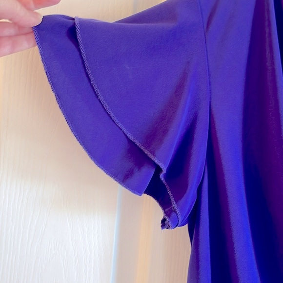 Purple short sleeved blouse - Picture 3 of 5